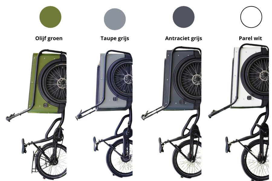 Royal Cargo Bike 3W Eco Dog - taupe grijs - elektrische driewieler bakfiets