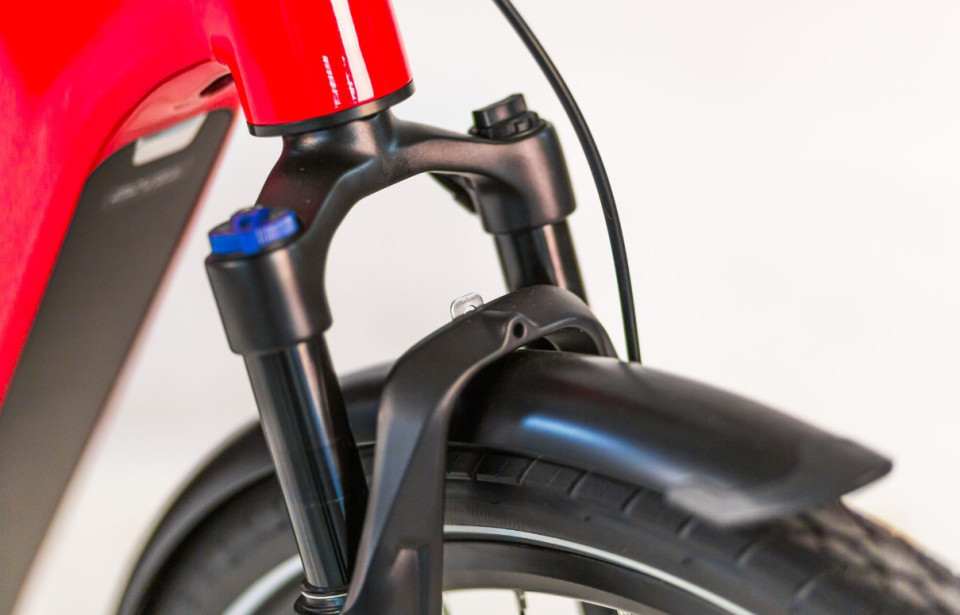 Tomos EB 14 - glossy red - elektrische stadsfiets - dames