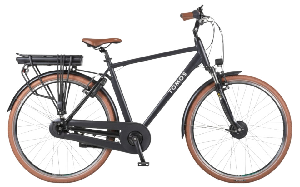Tomos EB 12 - black matt - elektrische stadsfiets - heren