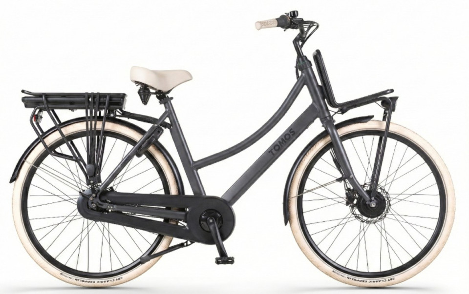 Tomos EB 16 - antracite matt - elektrische transportfiets - dames
