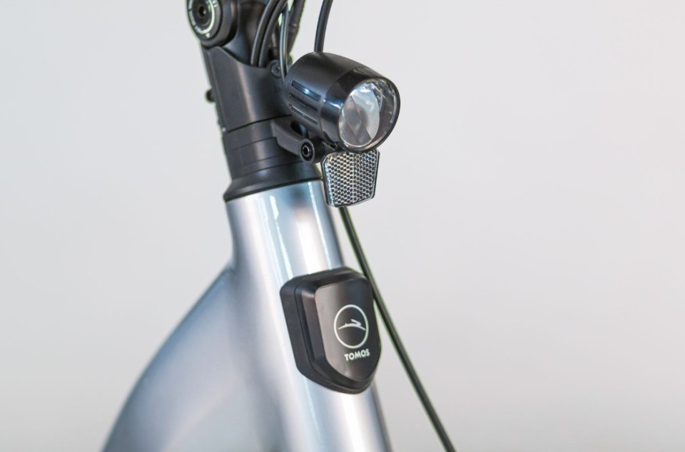 Tomos EB 18 - silver champagne glossy - elektrische stadsfiets - dames