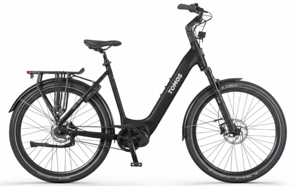 Tomos EB 19 - black matt - elektrische stadsfiets - dames