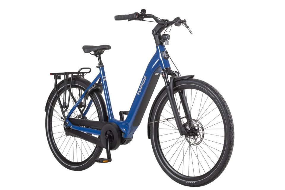 Tomos EB 20 - blue saphir glossy- elektrische stadsfiets - dames