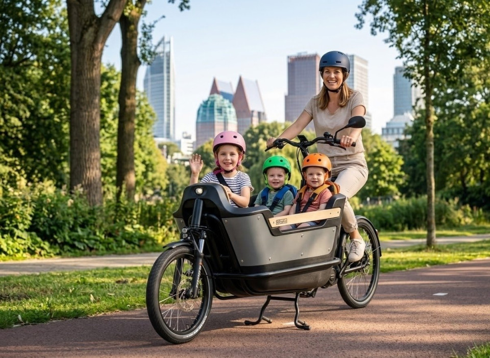 Royal Cargo Bike 2W Premium - elektrische tweewieler bakfiets - Wit