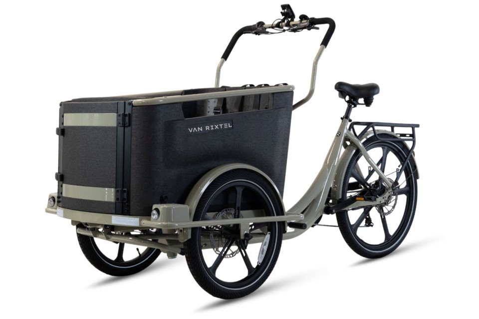 Van Rixtel Family - desert sand - elektrische driewieler bakfiets