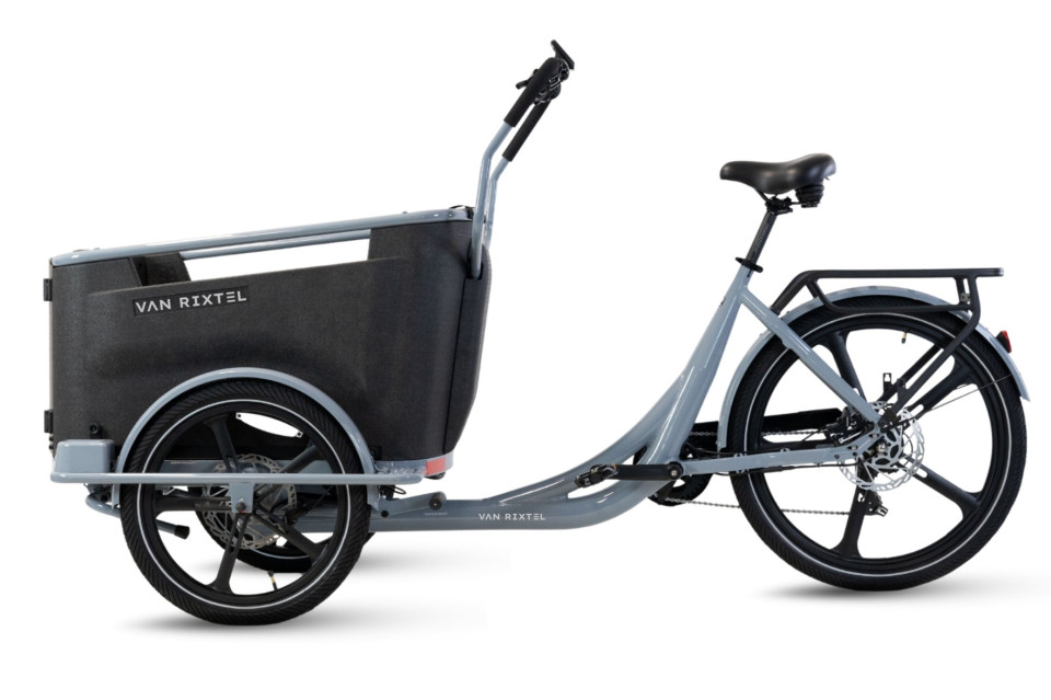 Van Rixtel Family - nardo grey - elektrische driewieler bakfiets