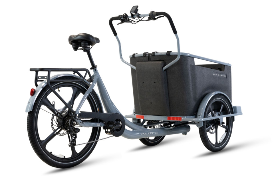 Van Rixtel Family - nardo grey - elektrische driewieler bakfiets
