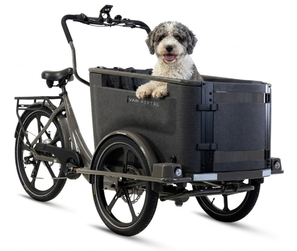 Van Rixtel Dog - graphite - elektrische driewieler bakfiets