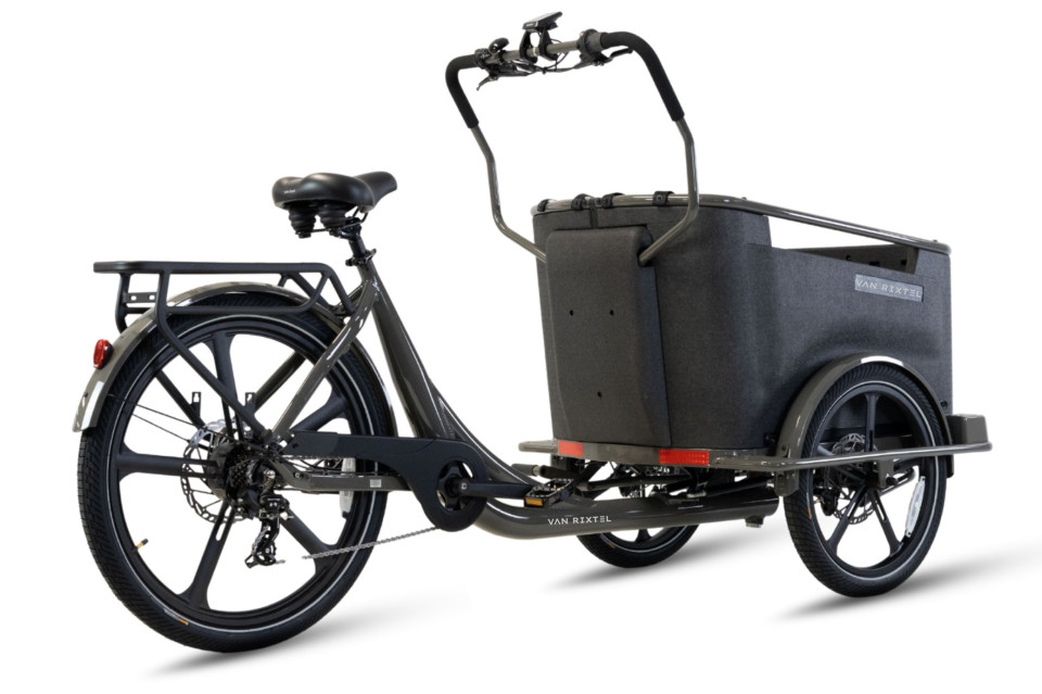 Van Rixtel Dog - graphite - elektrische driewieler bakfiets