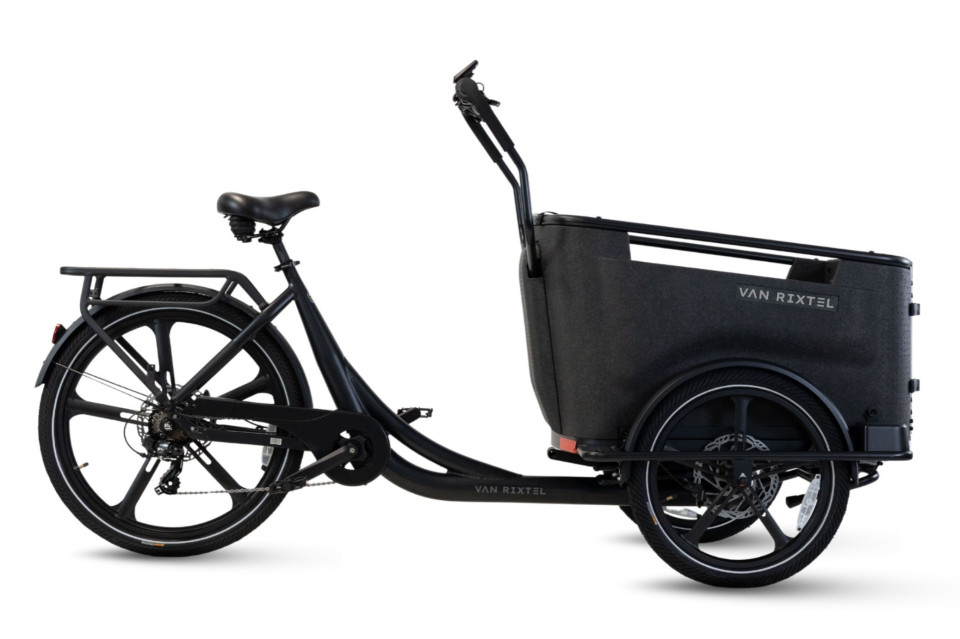 Van Rixtel Dog - midnight black - elektrische driewieler bakfiets