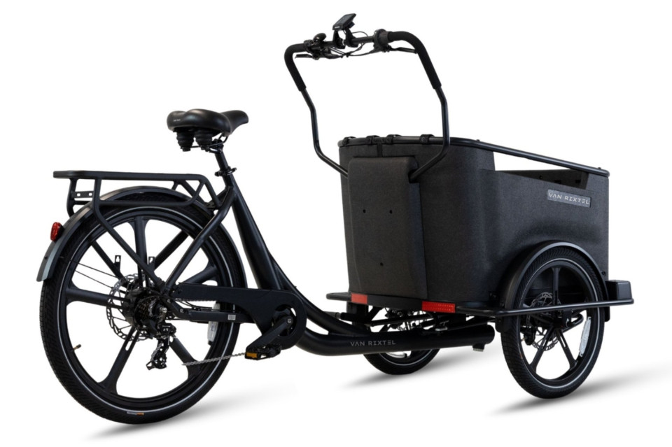 Van Rixtel Dog - midnight black - elektrische driewieler bakfiets