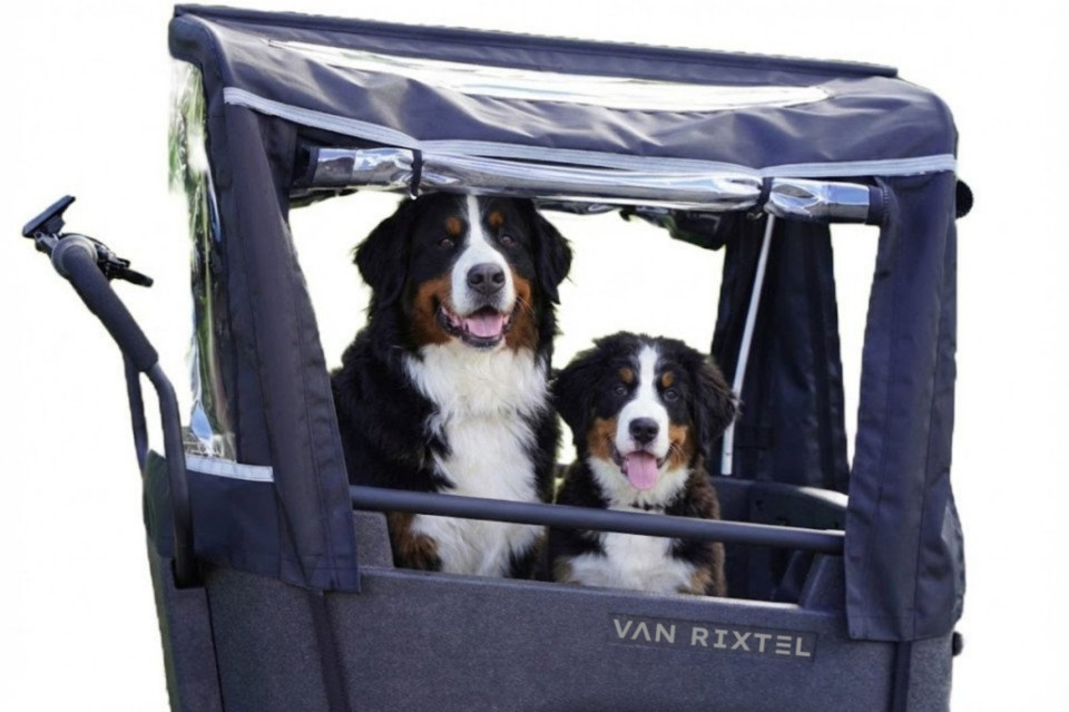 Van Rixtel Dog - midnight black - elektrische driewieler bakfiets