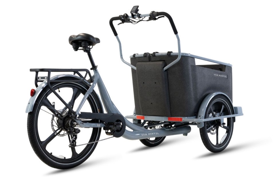 Van Rixtel Dog - nardo grey - elektrische driewieler bakfiets