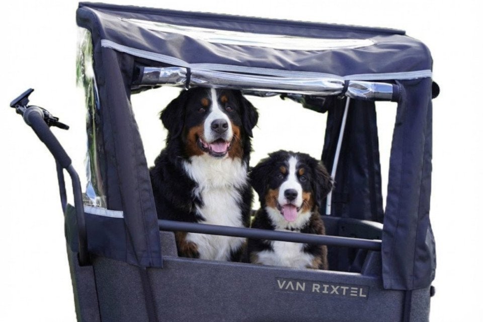 Van Rixtel Dog - nardo grey - elektrische driewieler bakfiets