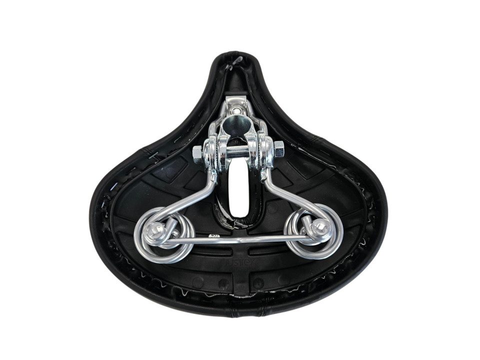 Fietszadel Voltano breed zwart (85-3-L)