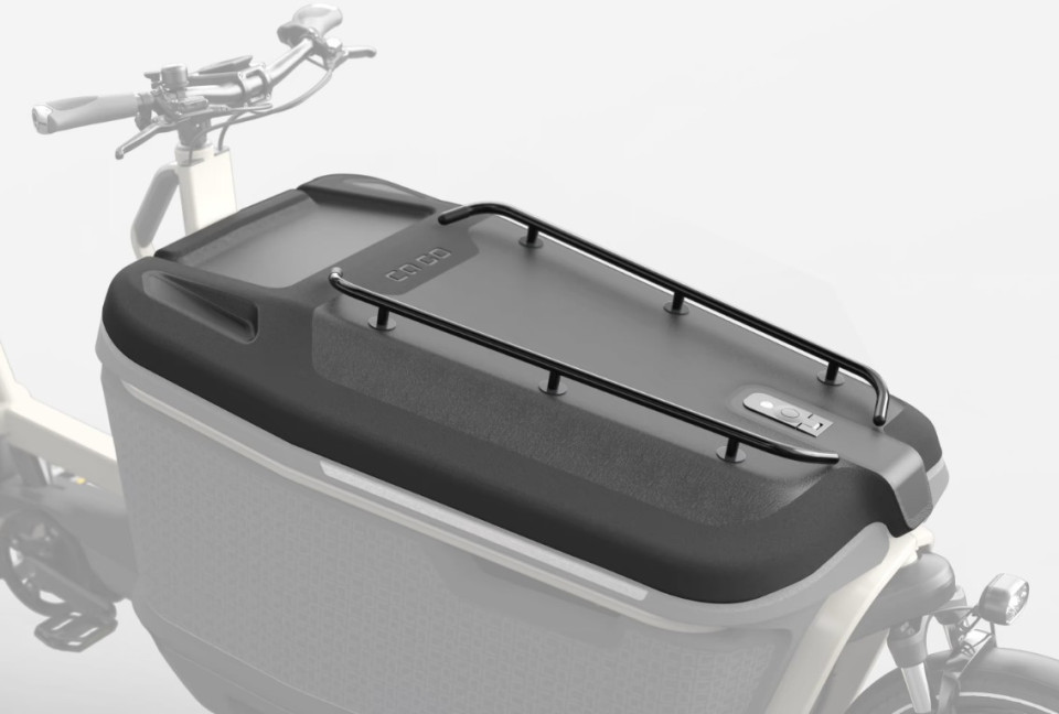 Lockable Cargo Box Lid incl. Rack voor de Ca Go FS Bike