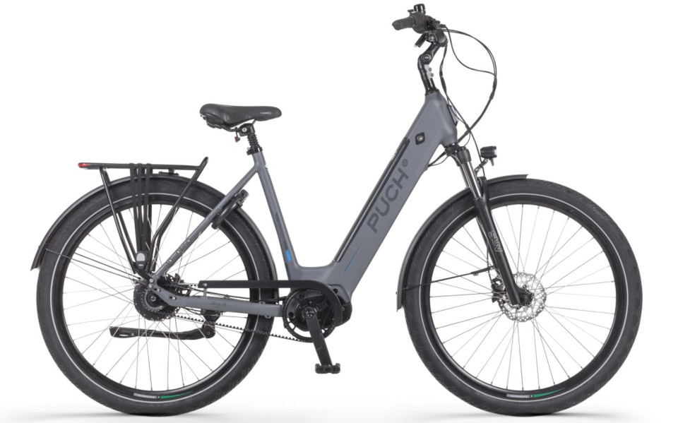 Puch E-Zirkon Antraciet Mat - Enviolo Belt Drive - elektrische damesfiets