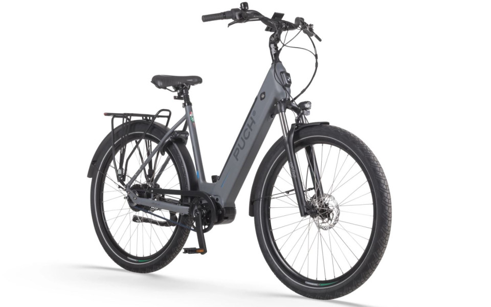Puch E-Zirkon Antraciet Mat - Enviolo Belt Drive - elektrische damesfiets