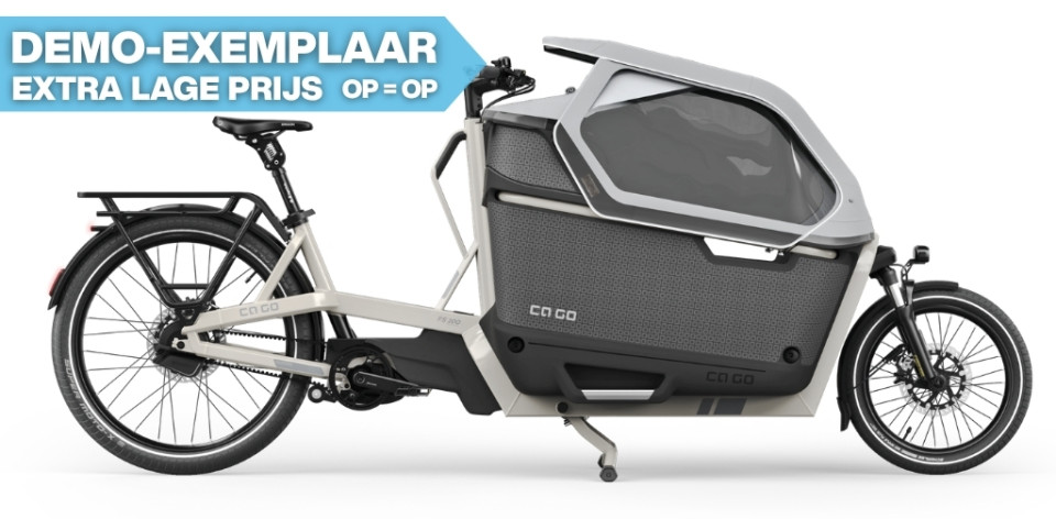 Ca Go FS200 Life Family-Plus - Edition 5 Silk Grey - Bosch CX Cargo Line Belt Drive | DEMO model tot 50km