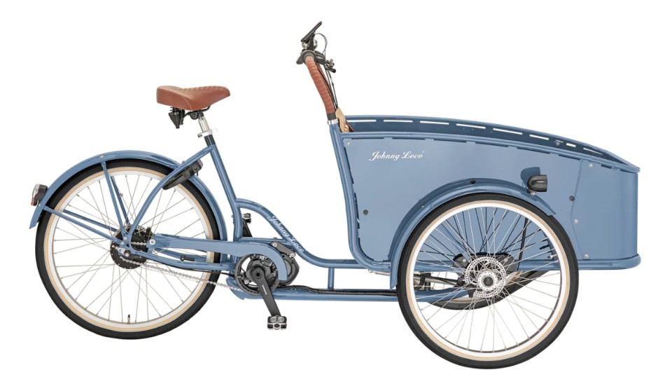 Johnny Loco E-Cargo Cruiser 5.3 - Earl Grey - elektrische driewieler bakfiets
