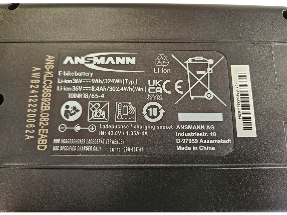 Accu 36V 9Ah Plug 5mm 324Wh Pfautec (90-6-B)