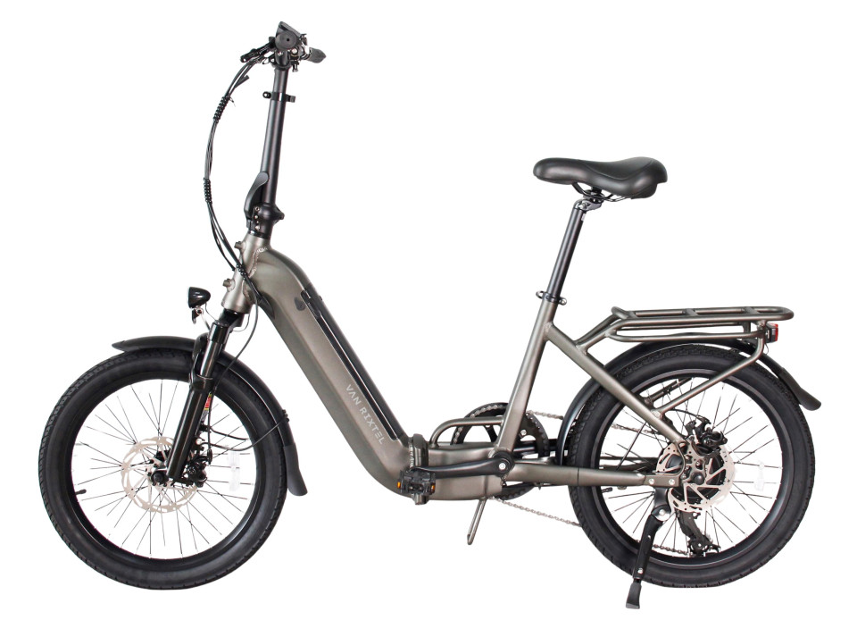 Van Rixtel Travel 2.0 - Metallic Grey - elektrische vouwfiets