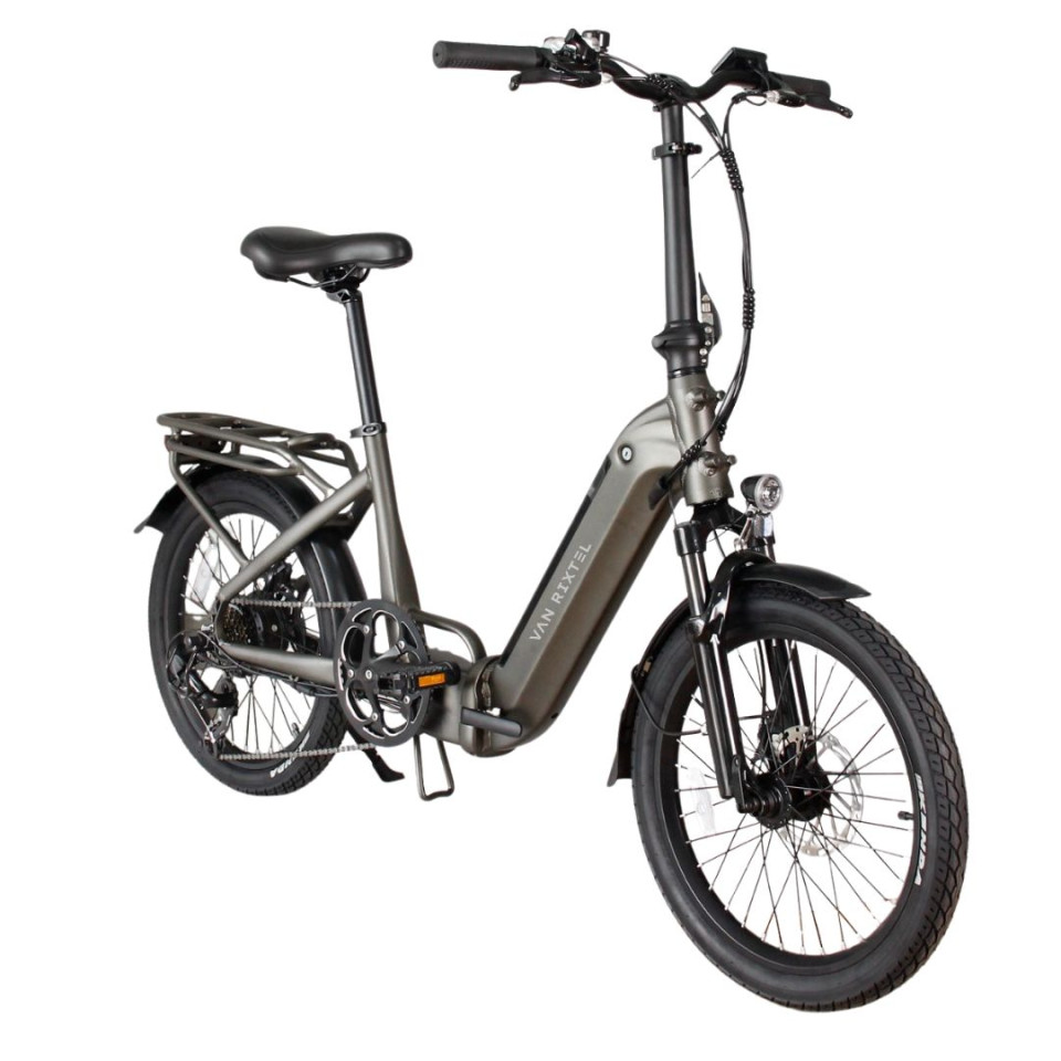 Van Rixtel Travel 2.0 - Metallic Grey - elektrische vouwfiets