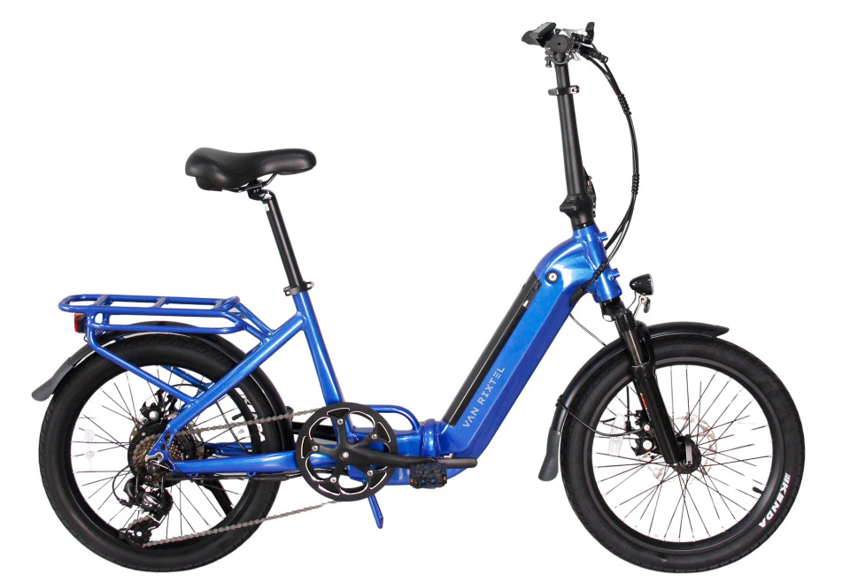 Van Rixtel Intube - Electric Blue - elektrische vouwfiets