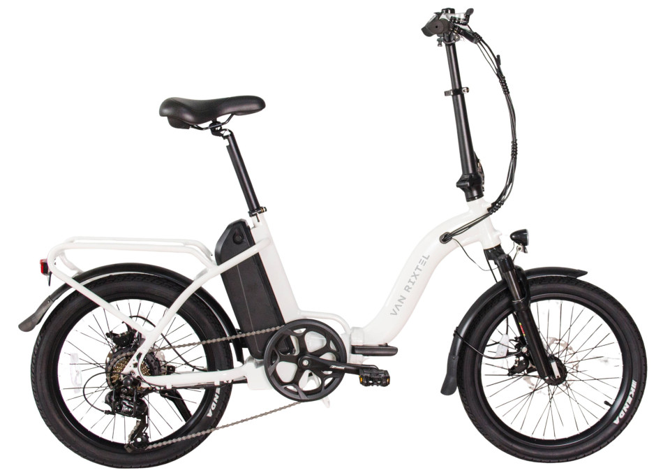 Van Rixtel Bidon - Pearl White - elektrische vouwfiets