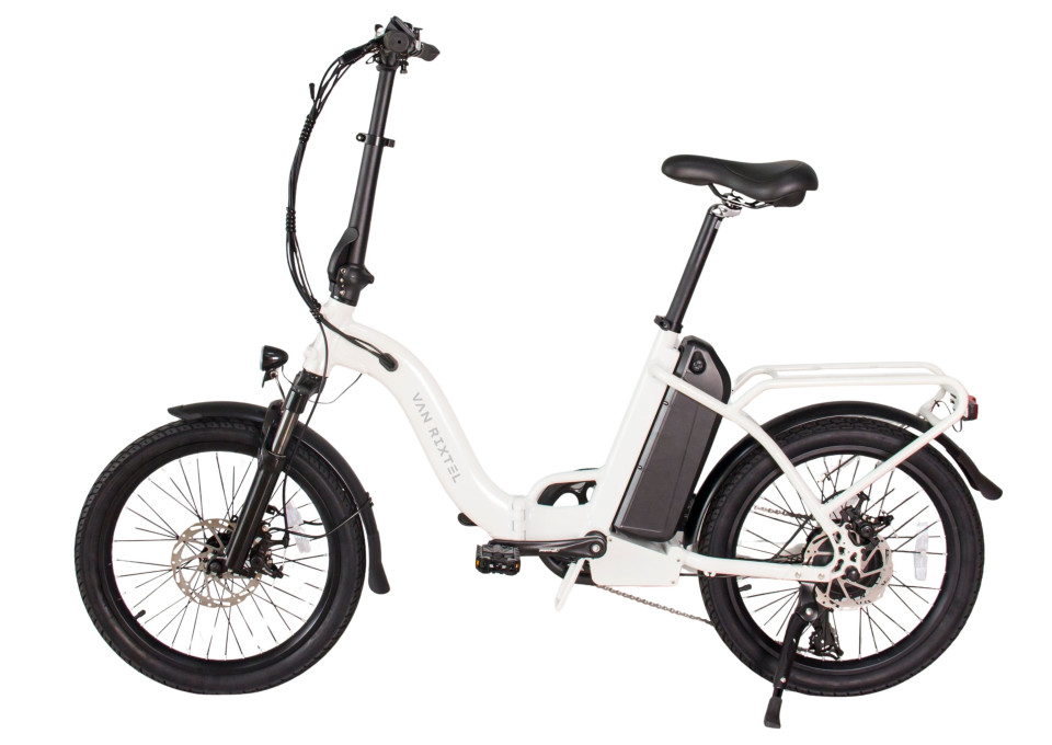 Van Rixtel Bidon - Pearl White - elektrische vouwfiets