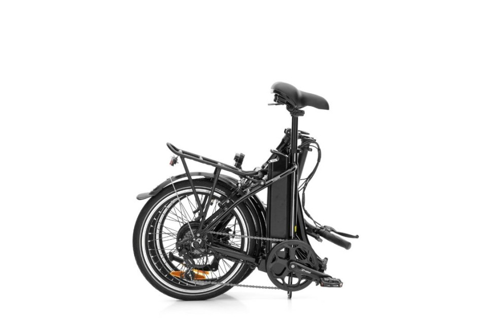 Van Rixtel Travel City - Metallic Black - elektrische vouwfiets