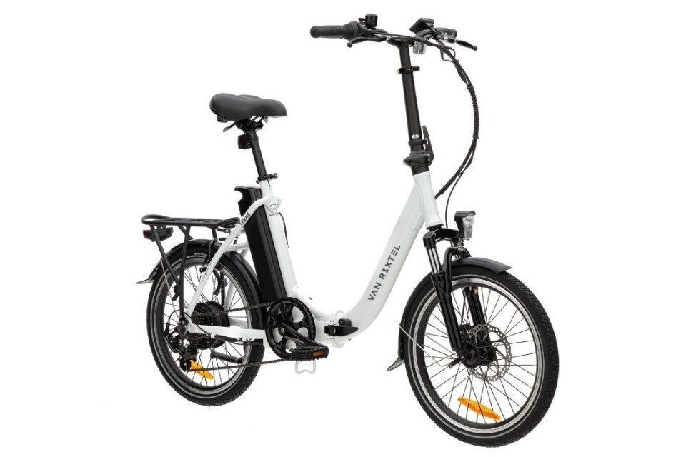 Van Rixtel Travel City - Pearl White - elektrische vouwfiets