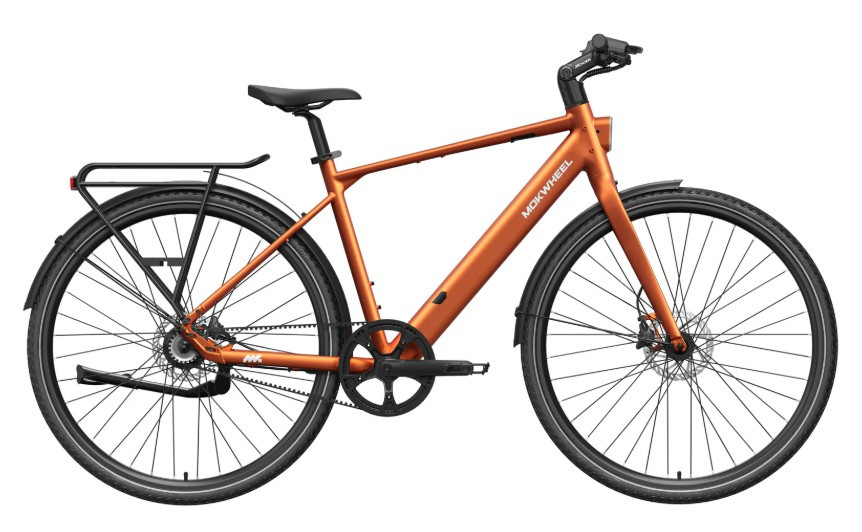 Mokwheel Flint Pro - Showroommodel - orange - elektrische herenfiets