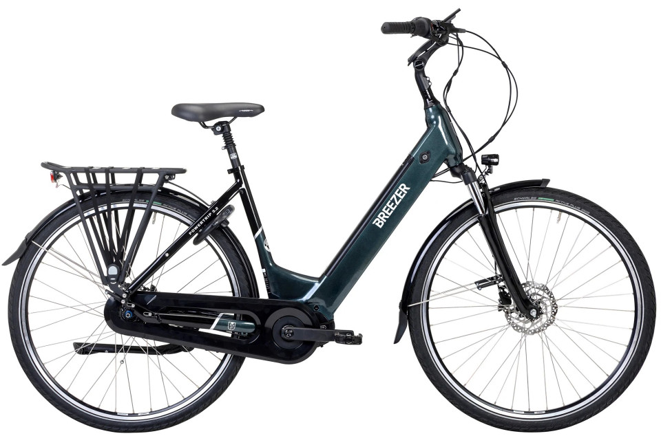 Breezer Powertrip EVO 3.2+ LS - Showroommodel - groen - elektrische damesfiets