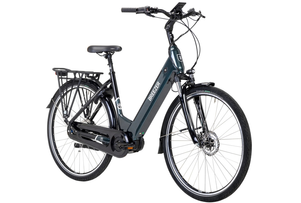 Breezer Powertrip EVO 3.2+ LS - Showroommodel - groen - elektrische damesfiets