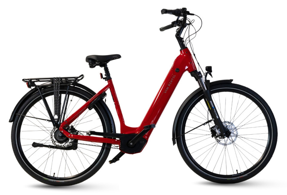 Van Rixtel Ultimate - Showroommodel - cherry red - elektrische damesfiets