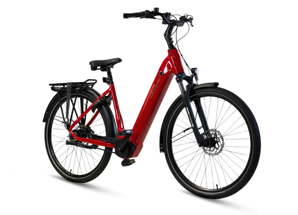 Van Rixtel Ultimate - Showroommodel - cherry red - elektrische damesfiets