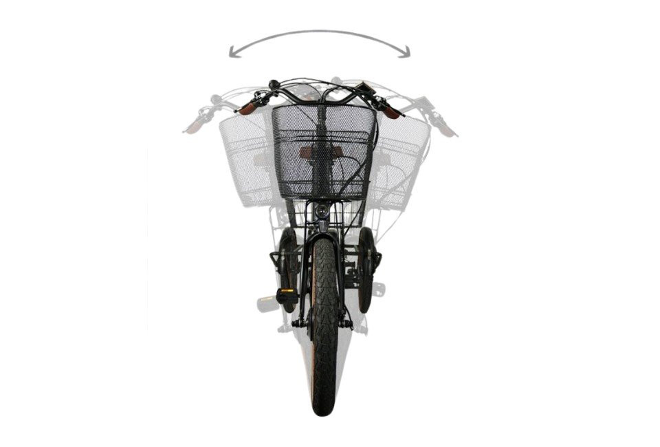 Van Rixtel Swing Compact Fold - Showroommodel - zwart/bruin - elektrische driewieler