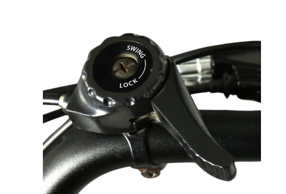 Van Rixtel Swing Compact Fold - Showroommodel - zwart/bruin - elektrische driewieler