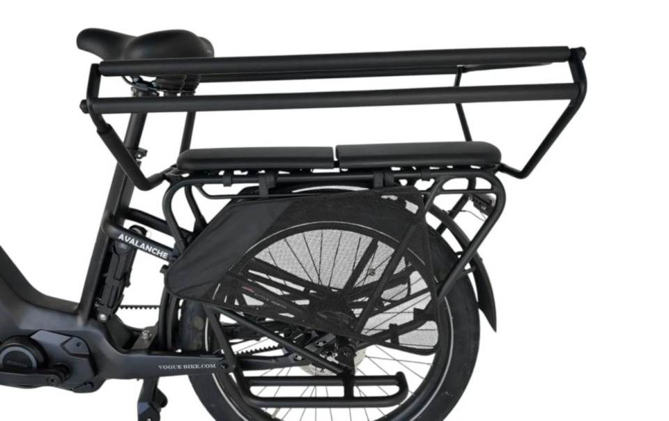 Vogue Avalanche 2026 - Matt Cool Grey - Elektrische Longtail Gezinsfiets