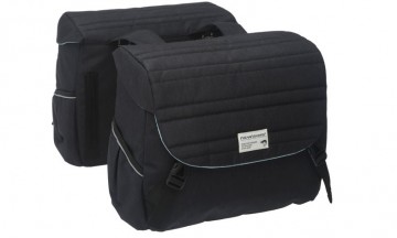 New Looxs Mondi Joy Quilted Black dubbele fietstas