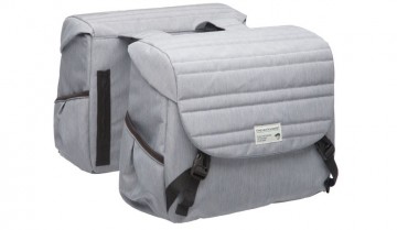 New Looxs Mondi Joy Quilted Grey dubbele fietstas