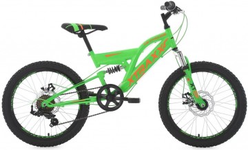 Qivelo Fully 20 - wit/groen - jongens mountainbike