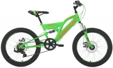 Qivelo Fully 20 - oranje/groen - jongens mountainbike