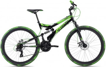 Qivelo Fully Crusher 26 - zwart - jongens mountainbike