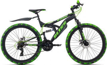 Qivelo Fully Bliss Pro 26 - zwart/groen - heren mountainbike