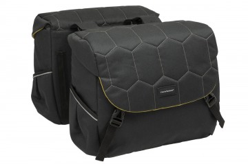 New Looxs Quilted Mondi Joy Dubbele Fietstas - 38 liter - Zwart