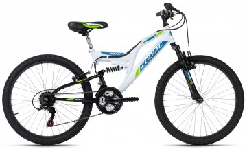 Qivelo Fully 24 Zodiac - wit/groen - jongens mountainbike