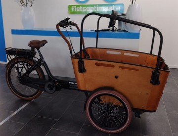 Qivelo Curve 3 - zwart/bruin - elektrische bakfiets (Demo)