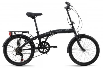 Qivelo Cityfold 20 - zwart - vouwfiets